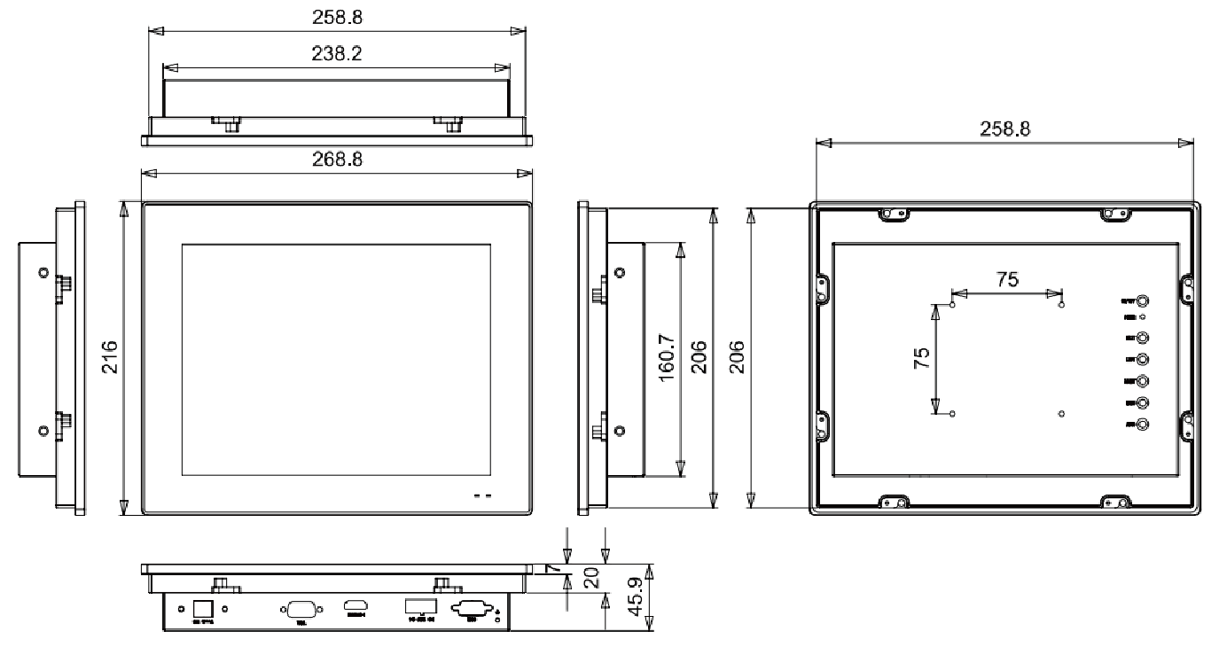 TPM-CA/RA1045 尺寸图